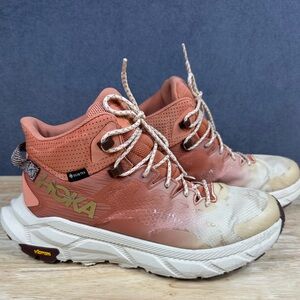 Women's Hoka Trail Code Gore-Tex Hiking Boots Sun Baked GUC Size 10